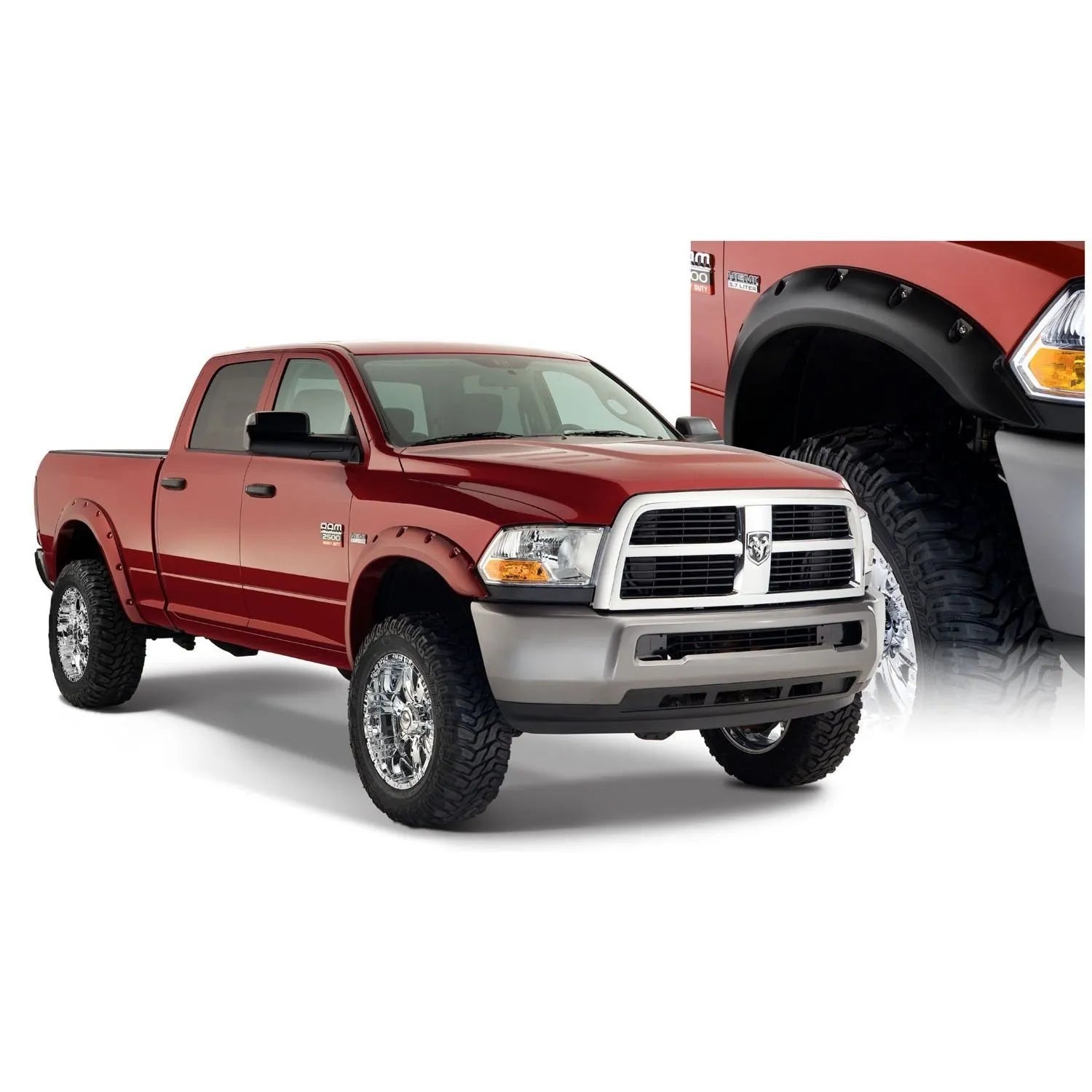 2010-2018 Dodge Ram 2500/3500 Wheel Arch Extension Kit Rivet Style