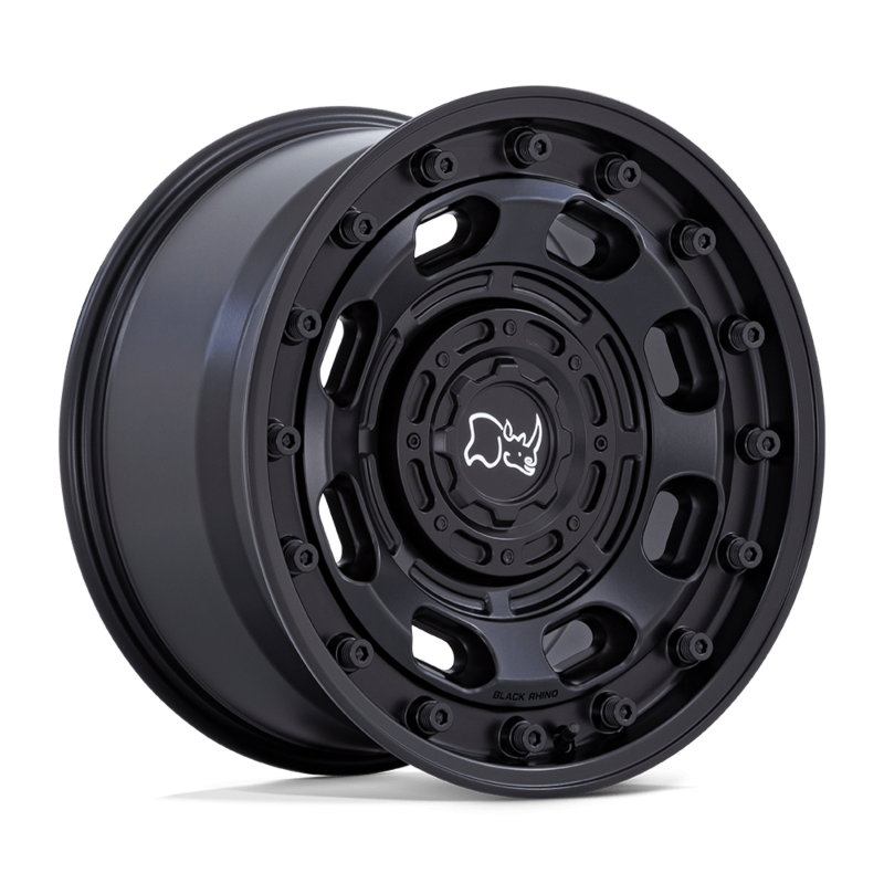 Black Rhino ATLAS 5-160 16X8 Textured Matt Black +38mm Offset BR007MX16801638