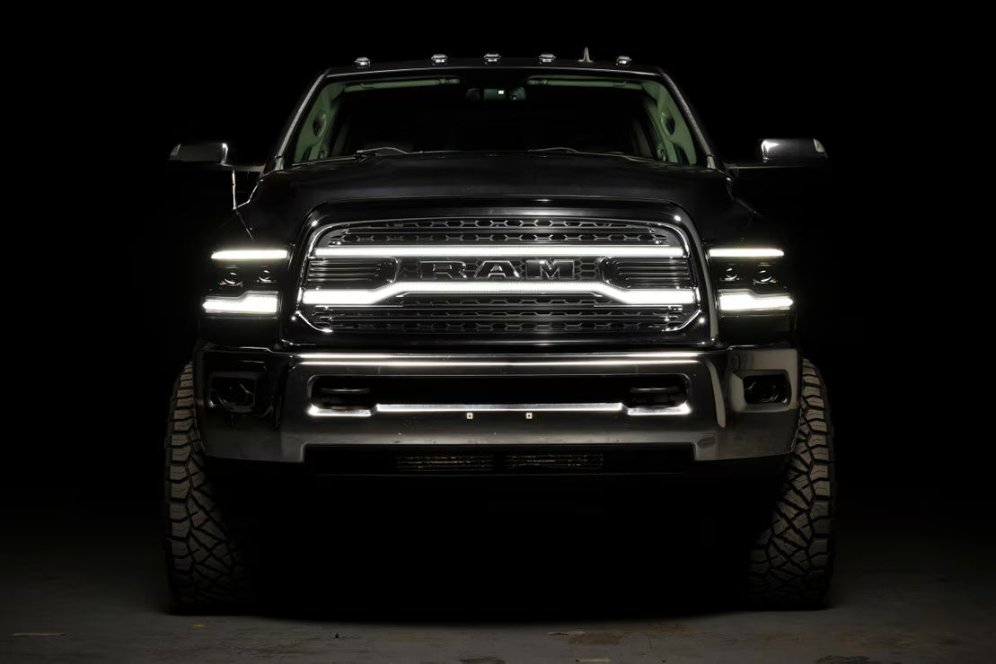 2013 - 2018 Dodge Ram 2500 / 3500 HD TRUCK XBG LED DRL Grille (Chrome) XBG28