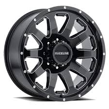 Raceline Enforcer 938 20X9 Gloss Black Milled 6-139.7 (6-5.5") 0mm Offset