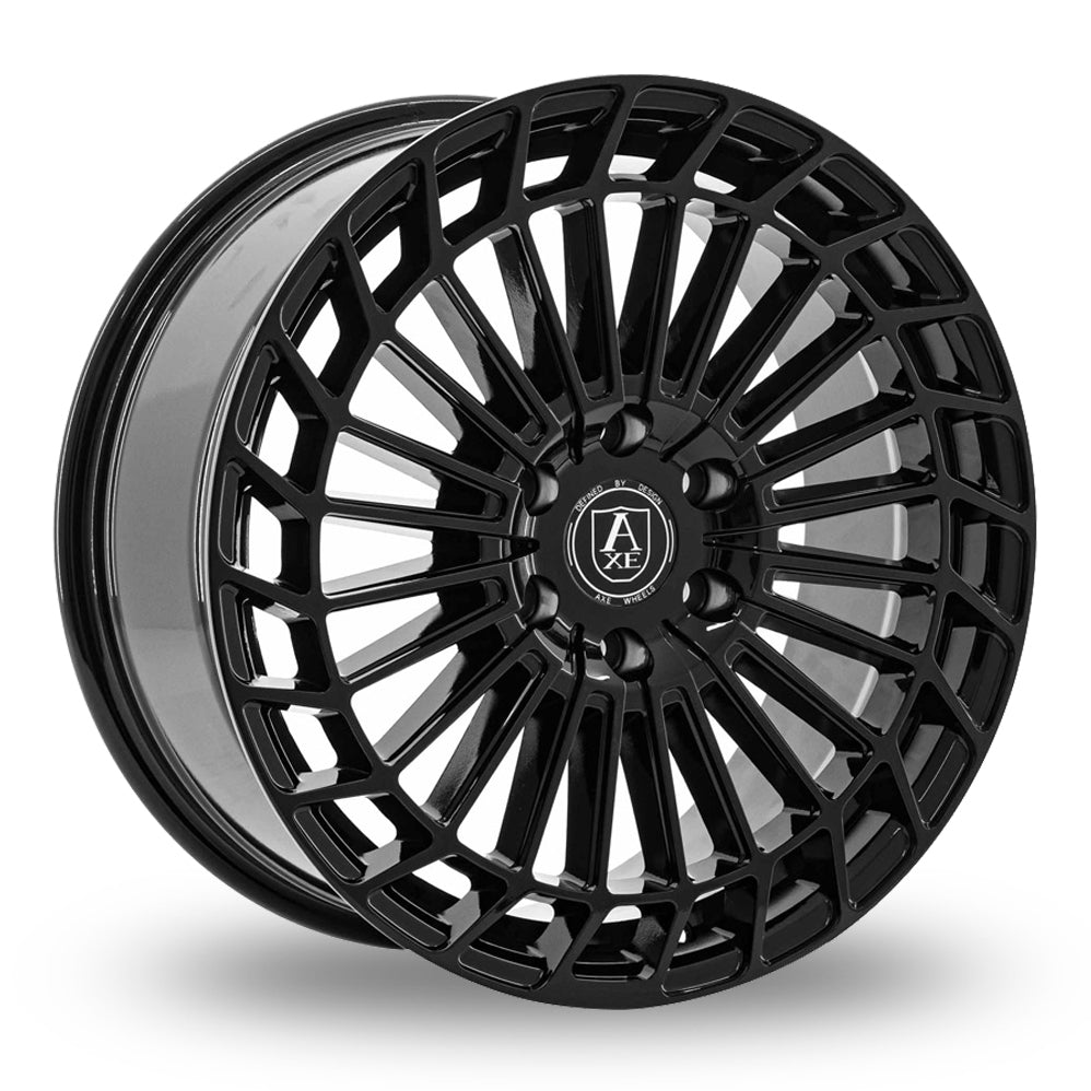 AXE EX45 6-120 18X8 Gloss Black +45mm Offset