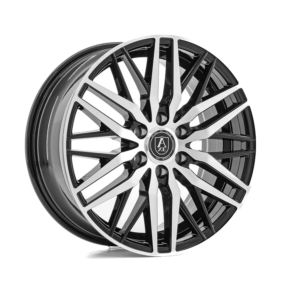 AXE EX30T 6-120 18X8 Gloss Black Polished Face +45mm Offset