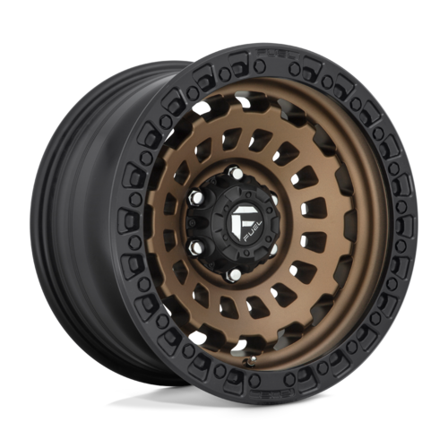 Fuel Wheels Zephyr D634 6-139.7 (6-5.5") 18X9 Bronze Black Lip 0mm Offset D63418908450