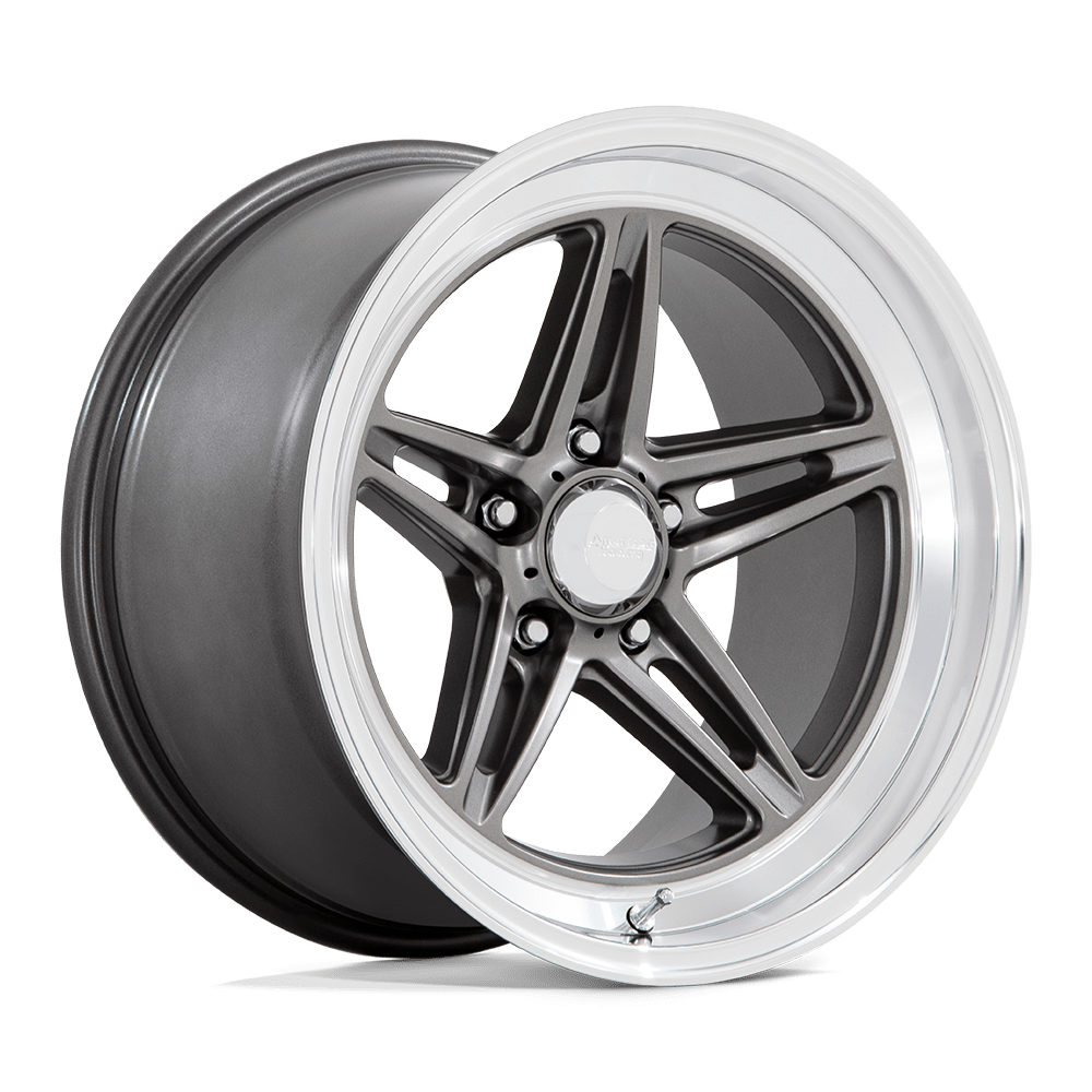 American Racing VN514 Groove 5-114.3 (5-4.5") 18x8 Black With Diamond Cut Lip 4.5" BS 5-114.3 (5-4.5") 18x8" BS4.5" VN514BE18801200