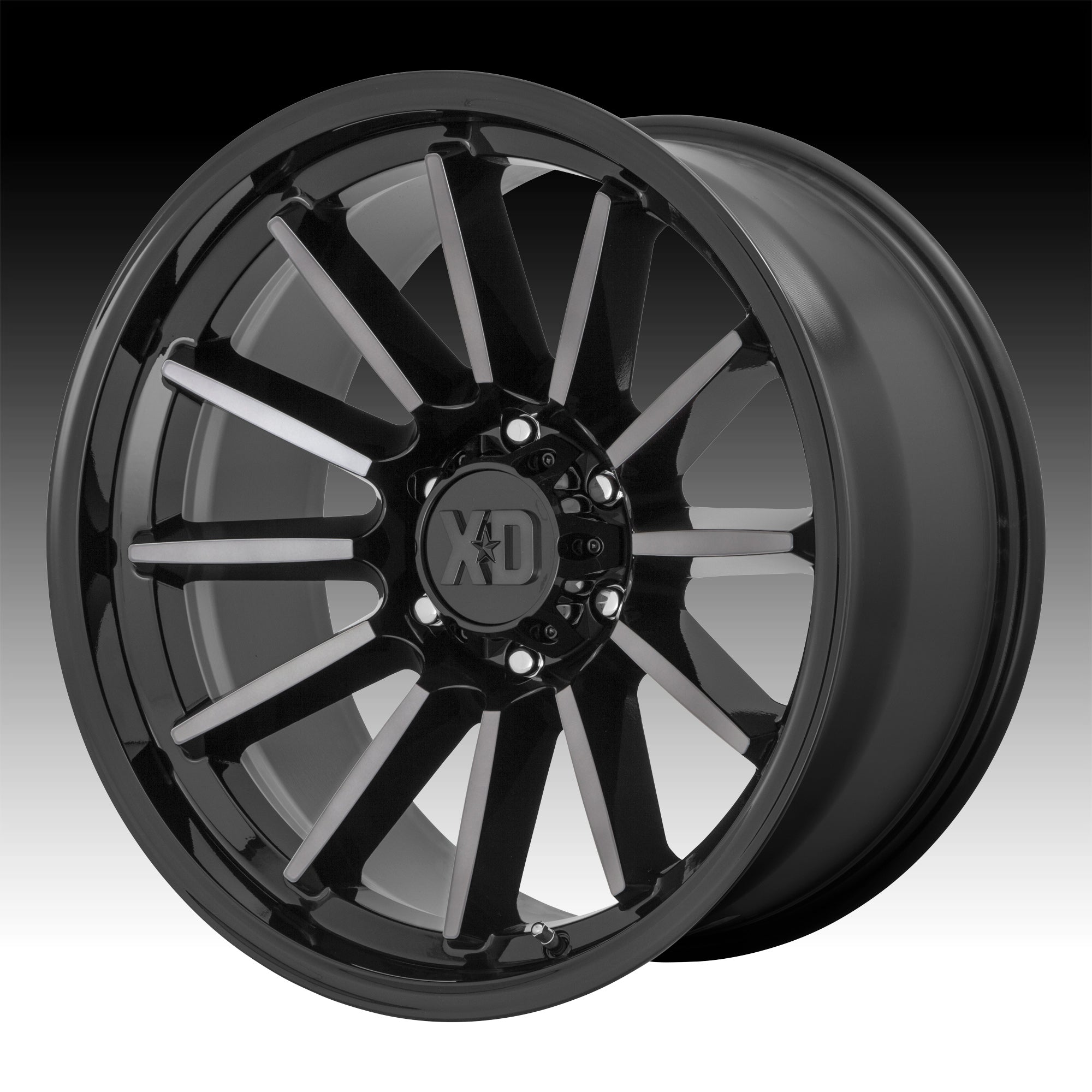 KMC XD Wheels XD855 Luxe 5-127 (5-5") 20X10 Gloss Black GTCC -18mm XD85521050418N