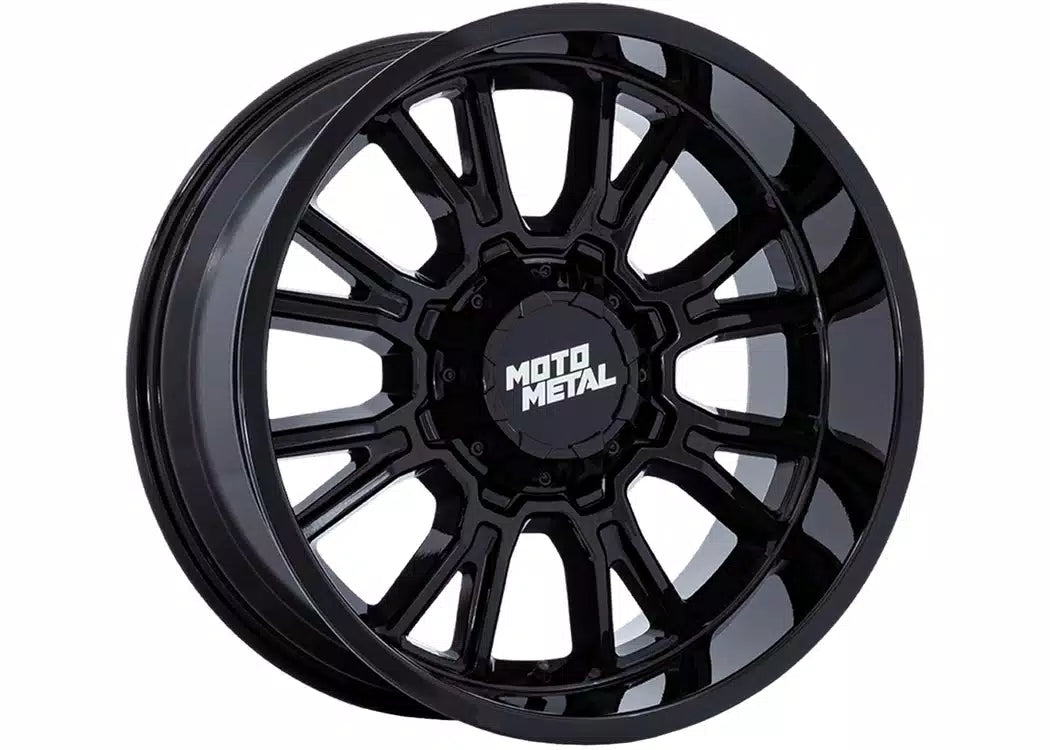 Moto Metal Wheels Legacy MO810 8-165.1 (8-6.5") 17x9 Gloss Black +1mm Offset MO810BX17908001