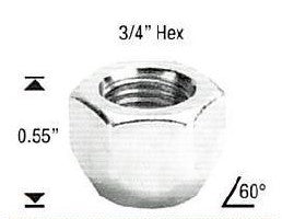 1/2" OPENENDED ACORN WHEEL NUT
