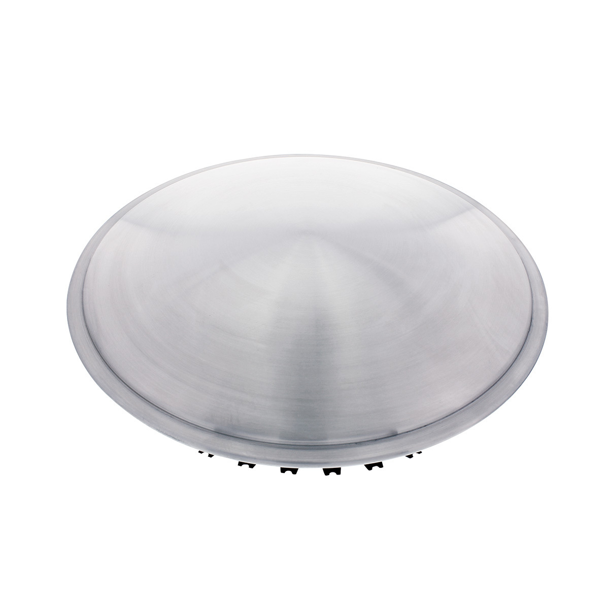 13" BRUSHED STAINLESS STEEL MOON DISC HUBCAPS (SET OF 4) RDC01-13