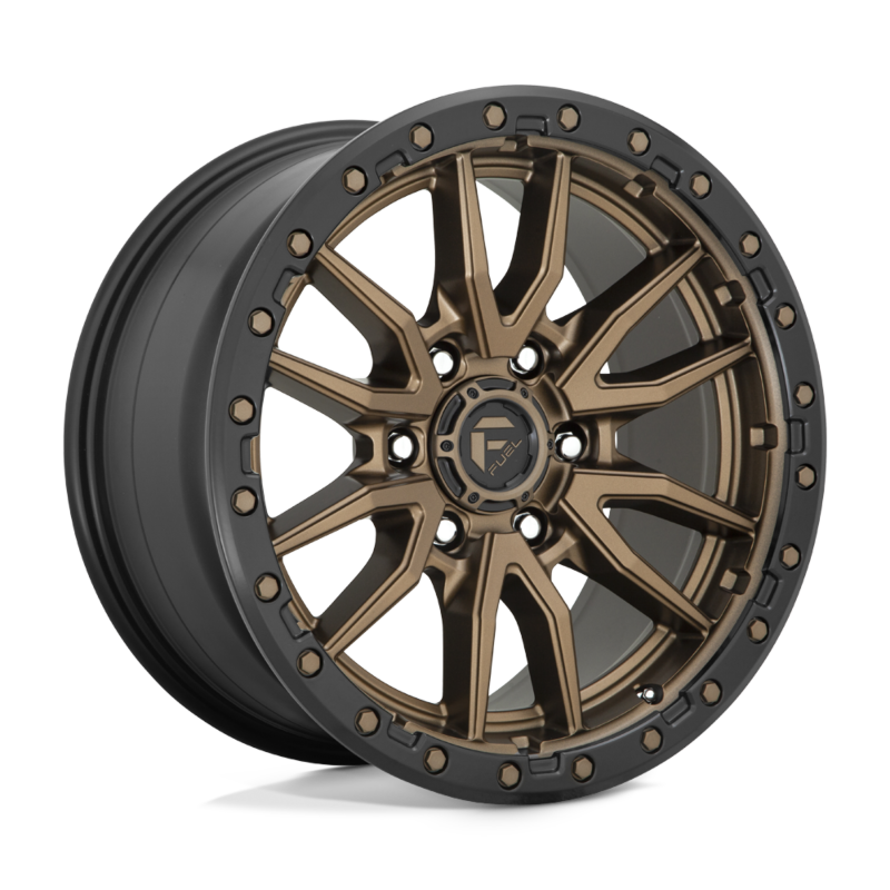 Fuel Wheels Rebel D681 6-139.7 (6-5.5") 20X9 Matt Bronze With Black Ring +1mm Offset D68120908450