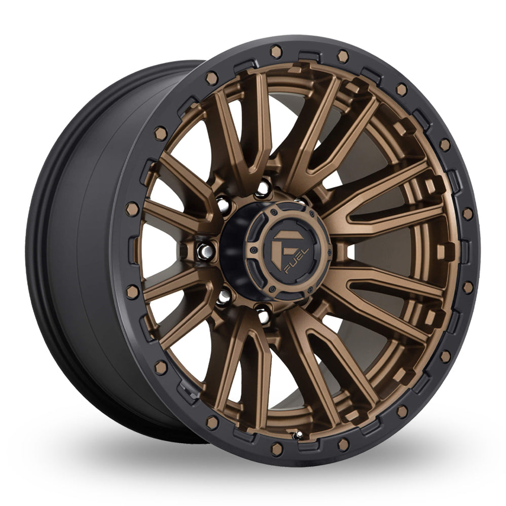 Fuel Wheels Rebel 8 D681 8-165.1 (8-6.5") 22x10 Bronze Black Lip -18mm Offset D68122008247
