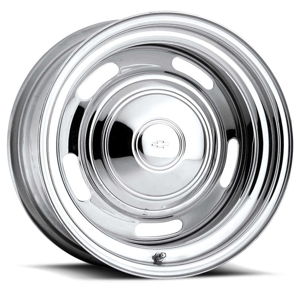 US Wheels Chrome Rallye 5-114.3 (5-4.5") 15X7 Chrome Steel 4.25" BS