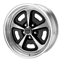 American Racing VN500 5-127 (5-5") 17X7 Gloss Black Polished Face 5" BS