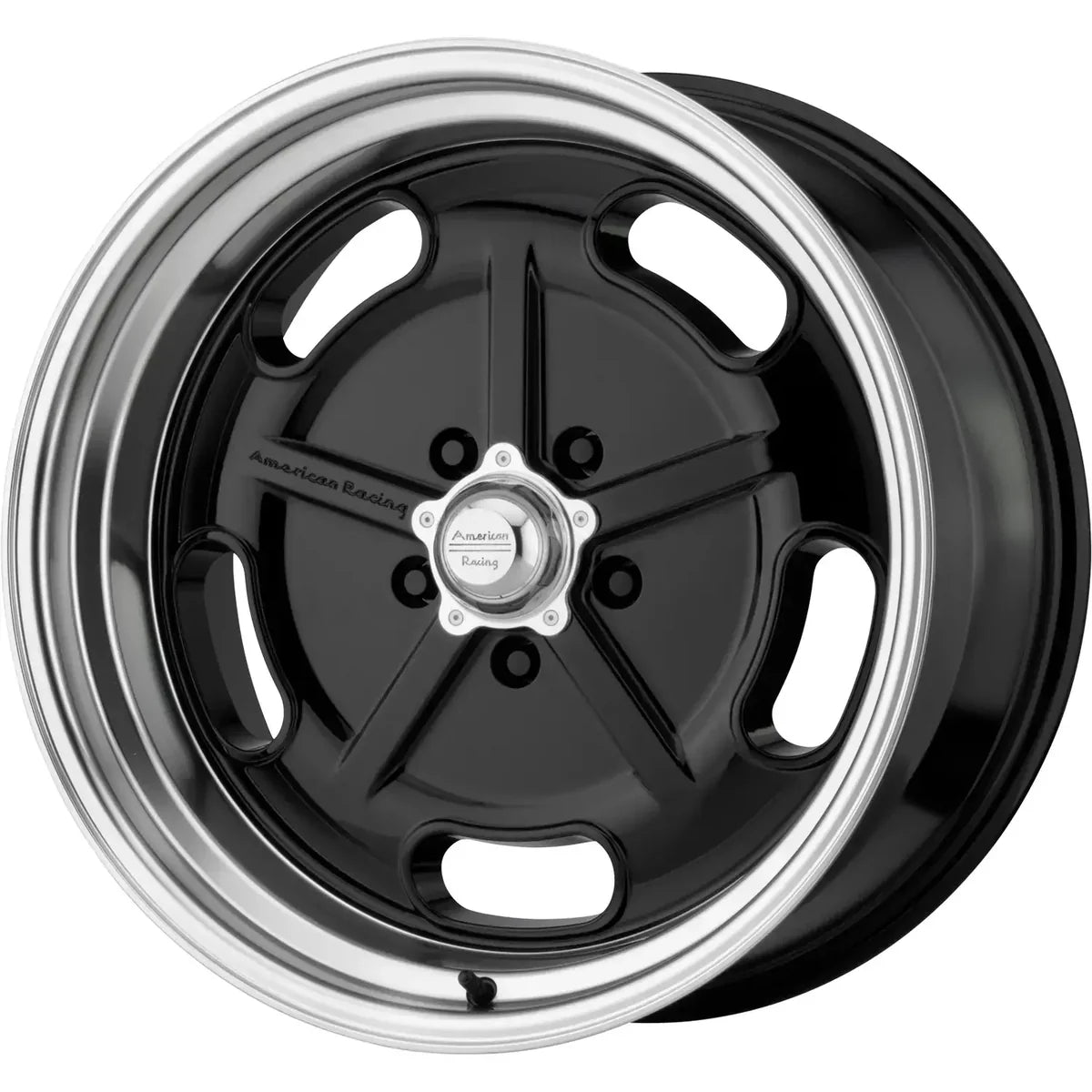 American Racing VN511 Salt Flat 5-114.3 (5-4.5") 22X10.5 Gloss Black + Cut Lip 5.75" BS