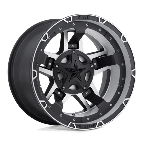 XD Wheels 827 Rockstar 3 6-135 / 6-139.7 (6-5.5") 20X9 Matt Black Machined Face 18 mm Offset