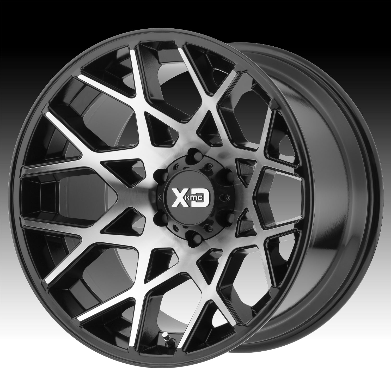 XD Wheels 831 Chopstix 6-139.7 (6-5.5") 20X10 Gloss Black Machined -24mm Offset