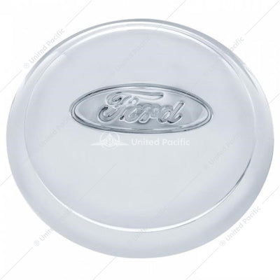 1934 "FORD" SCRIPT OVAL LOGO STAINLESS STEEL HUBCAP A6033 SOLD SINGLY