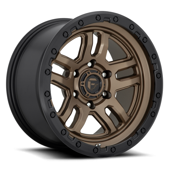 Fuel Wheels Ammo D702 6-139.7 (6-5.5") 20X9 Matt Bronze With Black Ring +1mm Offset D70220908450
