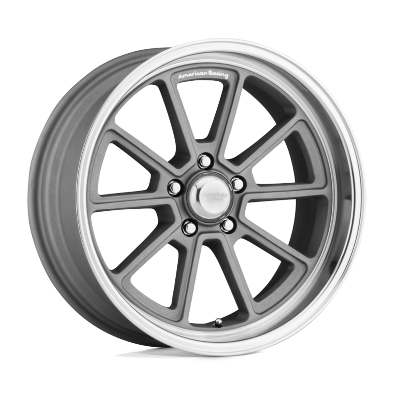 American Racing VN510 Draft 5-114.3 (5-4.5") 18X10 Mag Gloss Black + Cut Lip 5.5" BS
