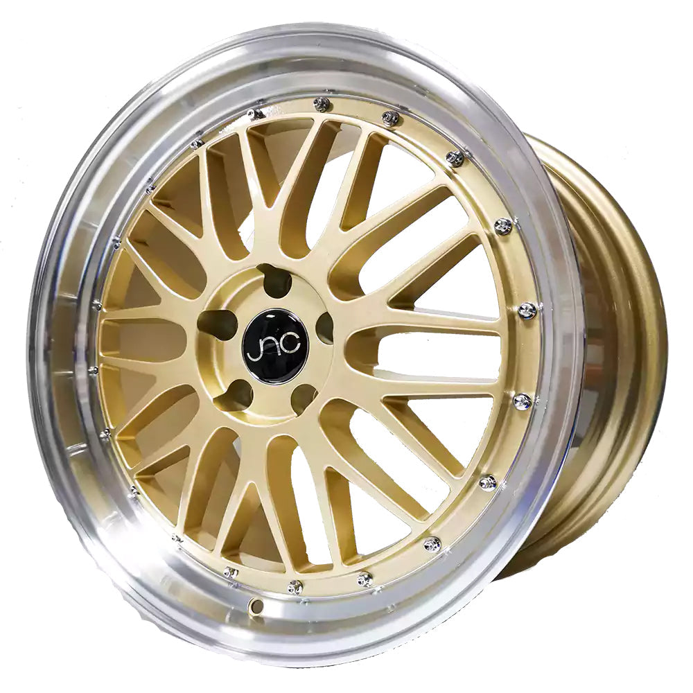 US Muscle BBS555 5-114.3 (5-4.5") 19X8.5 Gold Centre with Machined Lip 5.80" BS