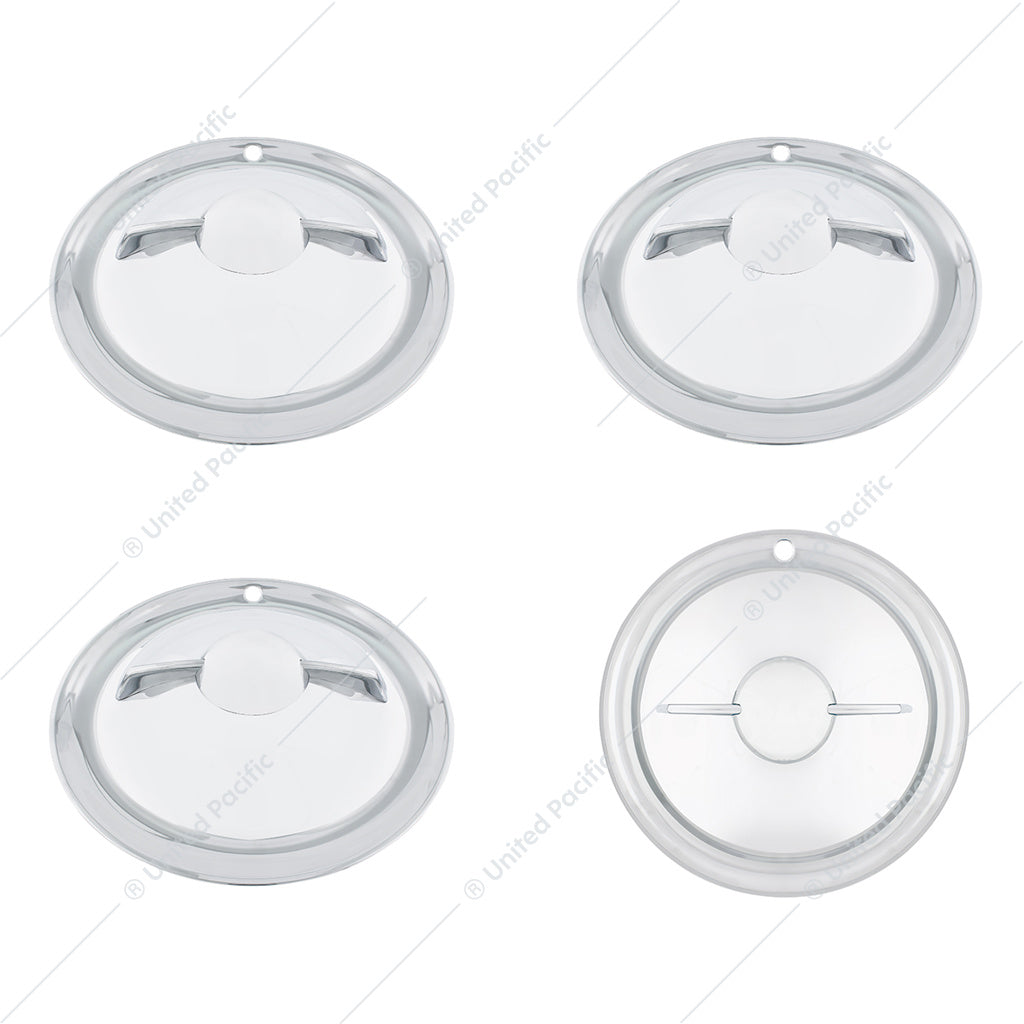 15" Chrome Bullet Flipper Hubcap (set 4)
