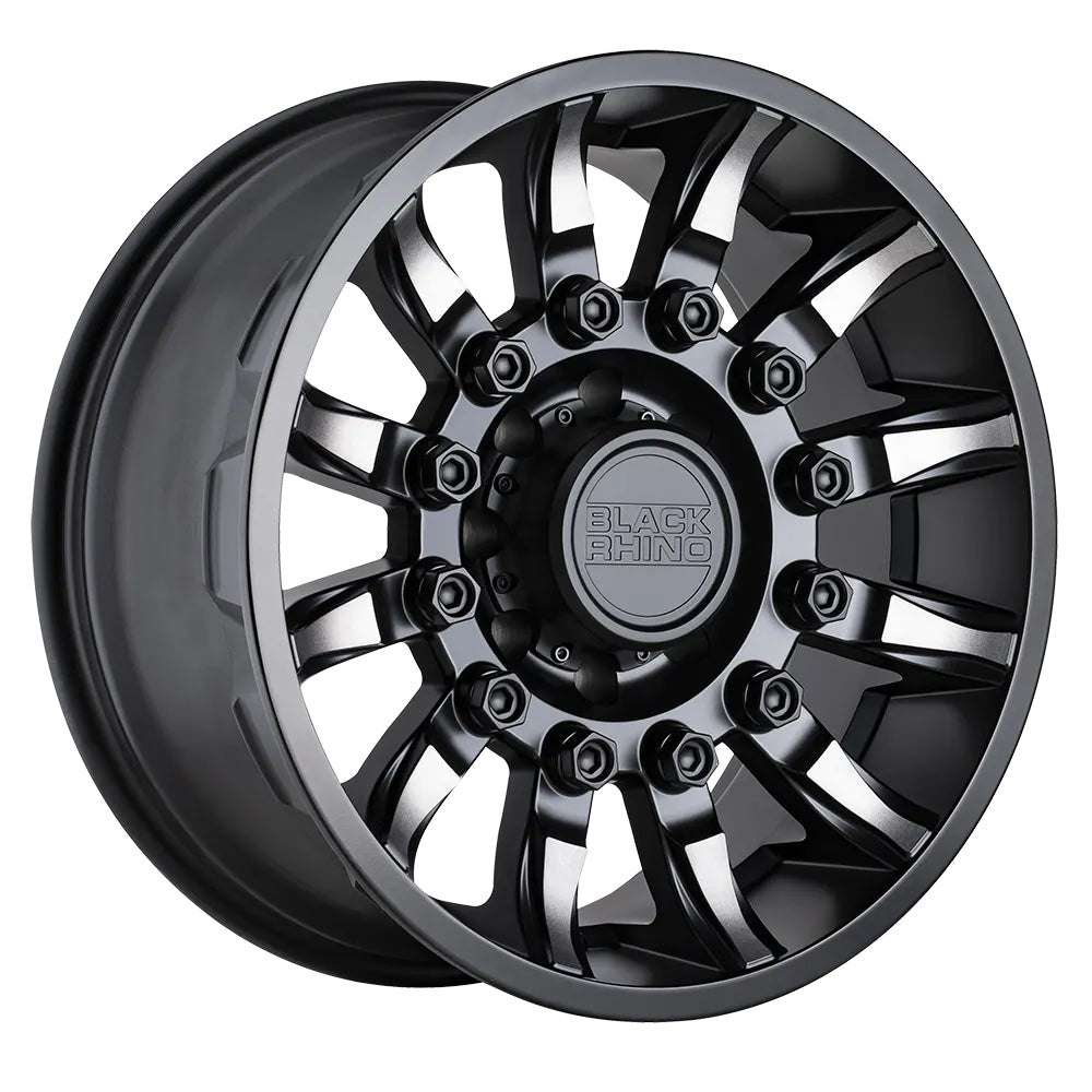 Black Rhino Mission 5-139.7 (5-5.5") 20X9 Matt Black Machined Tinted Spokes +2mm Offset 2090MSN025140M78