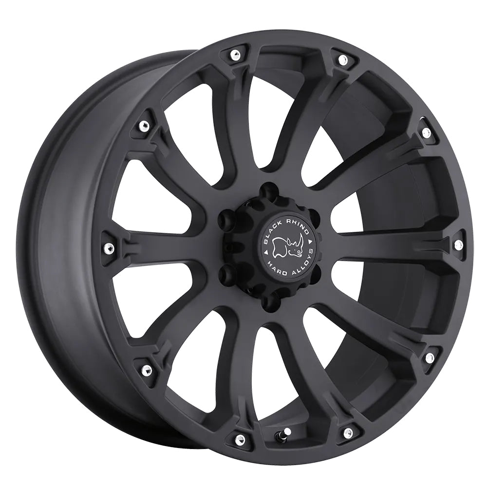 Black Rhino Sidewinder 6-139.7 (6-5.5") 18X9 Matt Black Machined Tinted Spokes +12mm Offset 1890SID126140B12