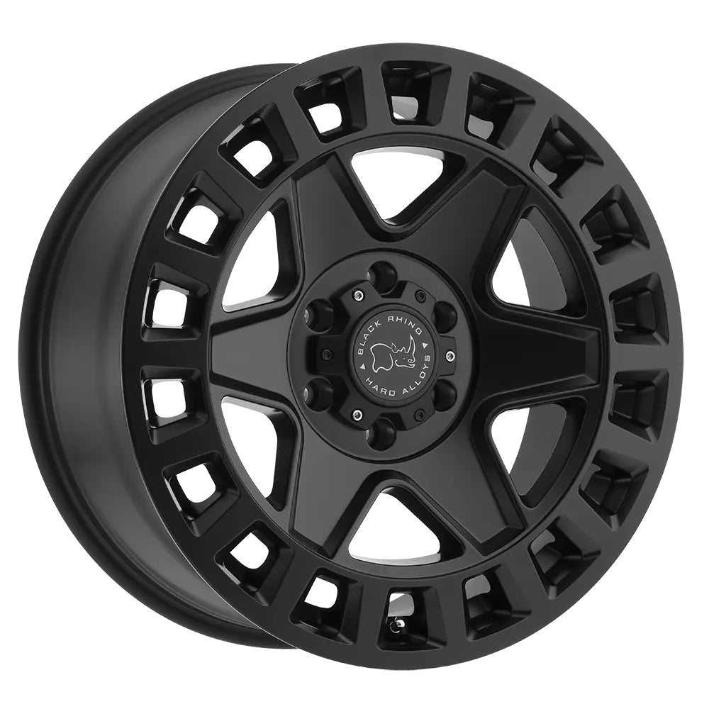 Black Rhino York 6-130 17X8 Matt Black +52mm Offset 1780YRK526130
