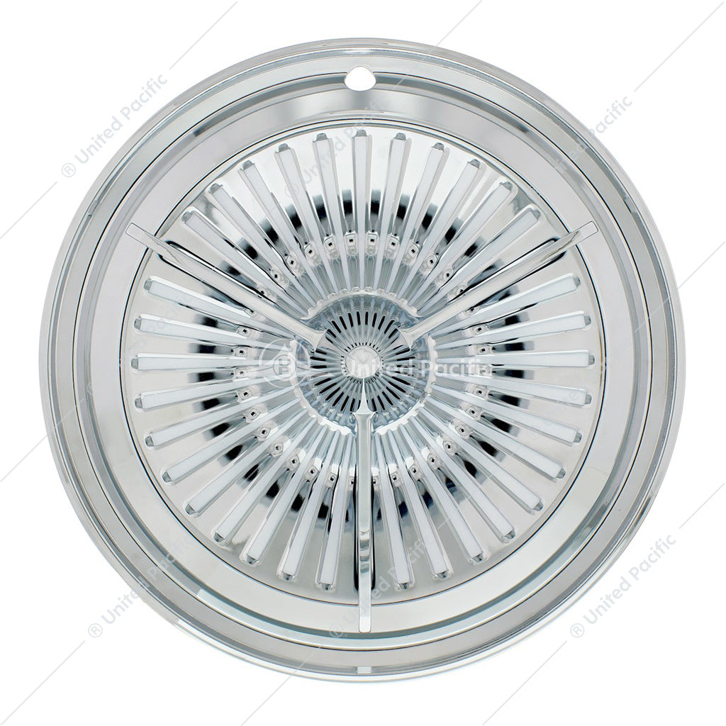 14" Chrome Polara 3 Bar Hub Cap (set of 4)