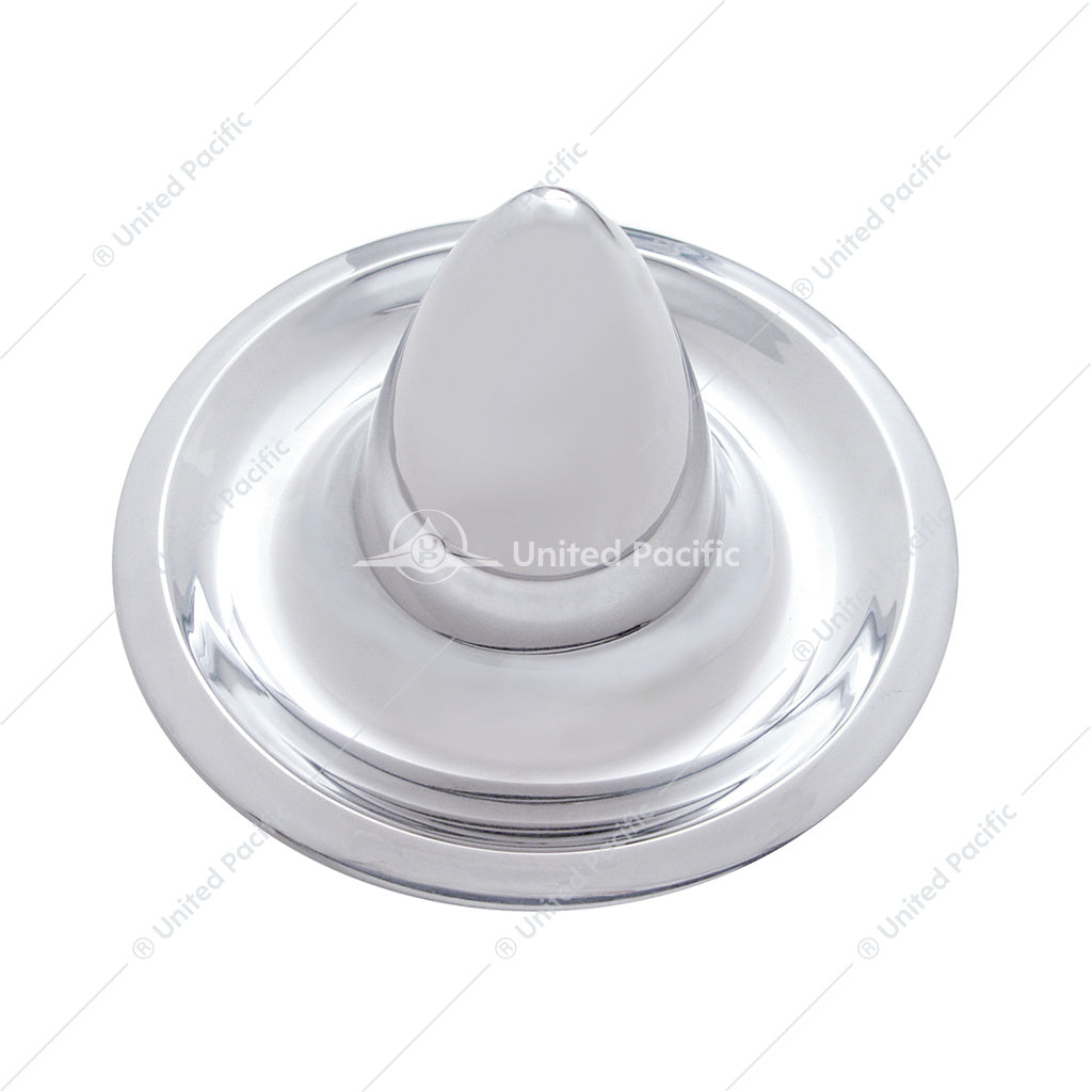 Chrome Rally Hubcaps with Bullet Center (set of 4)