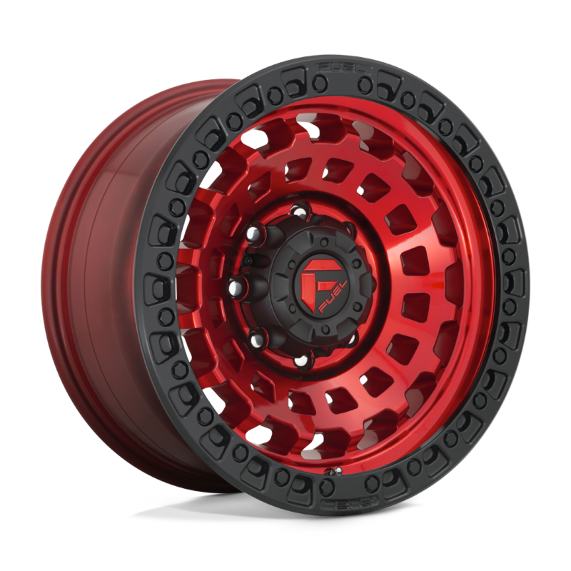 Fuel Wheels Zephyr 6-139.7 (6-5.5") 20X9 CANDY RED BLACK BEAD RING 20X9 +1mm D63220908450