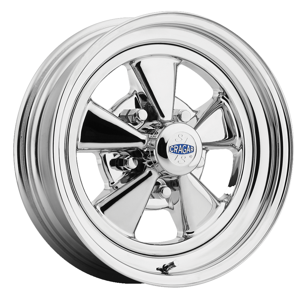 Cragar Classic Super Sport 610C 5-114.3 (5-4.5") / 5-120.65 (5-4.75") / 5-127 (5-5") 15X7 Chromed 4" BS