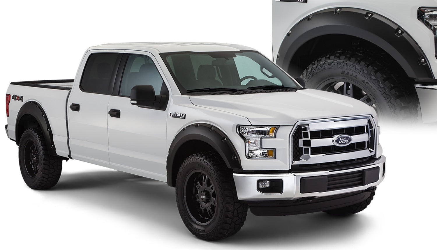 2015-2017 Ford F150 Wheel Arch Extension Kit Rivet Style