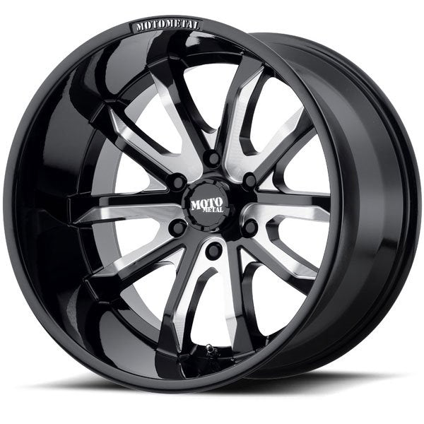 18" VW Amarok Moto Metal 983 Black Milled Alloy Wheel Packages