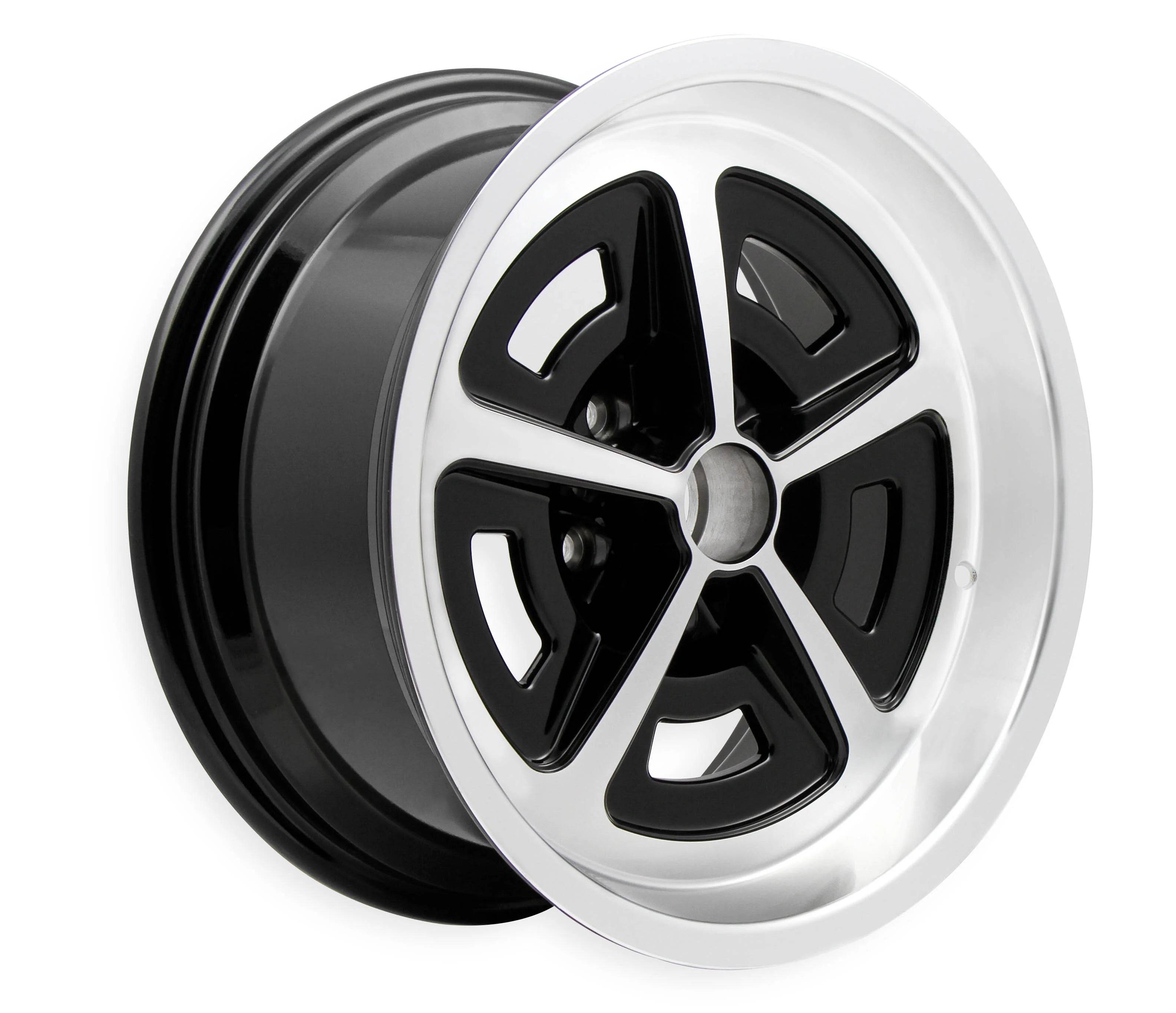 H.K. Wheels Magnum 5-114.3 (5-4.5") 17x7 Gloss Black Mach +6 Offset