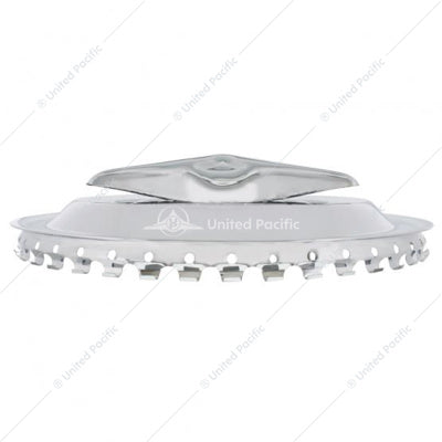 13" Chrome 3-Bar Fiesta Style Hub Cap (set of 4)