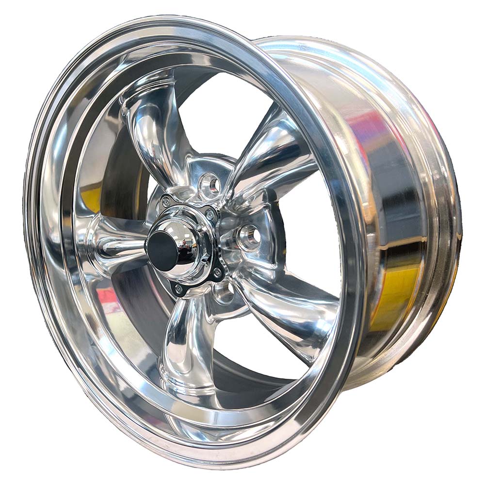 US Muscle 222 5-120.65 (5-4.75") 15X7 Fully Polished 3.75 BS