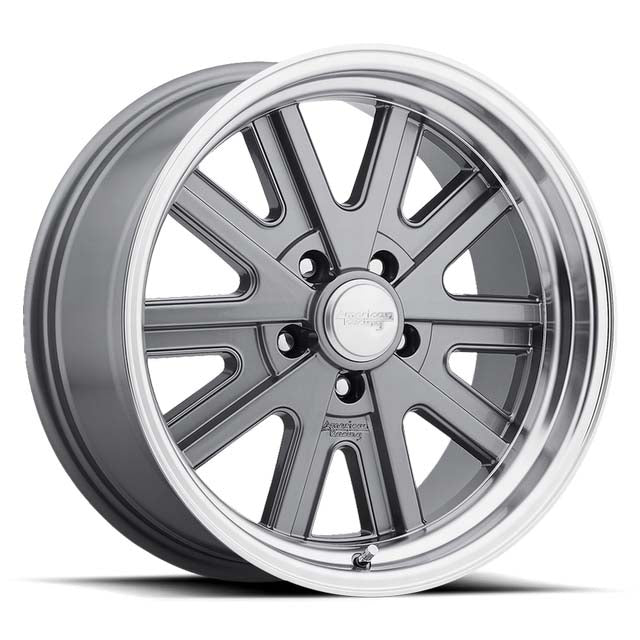 American Racing VN527-427 Mono Cast 5-114.3 (5-4.5") 15X8 Mag Grey Machined Lip 4.50" BS