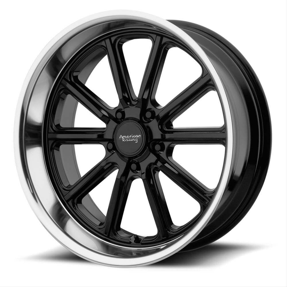 American Racing VN507 Rodder 5-114.3 (5-4.5") 20X8 Gloss Black Diamond Cut Lip 4.50" BS