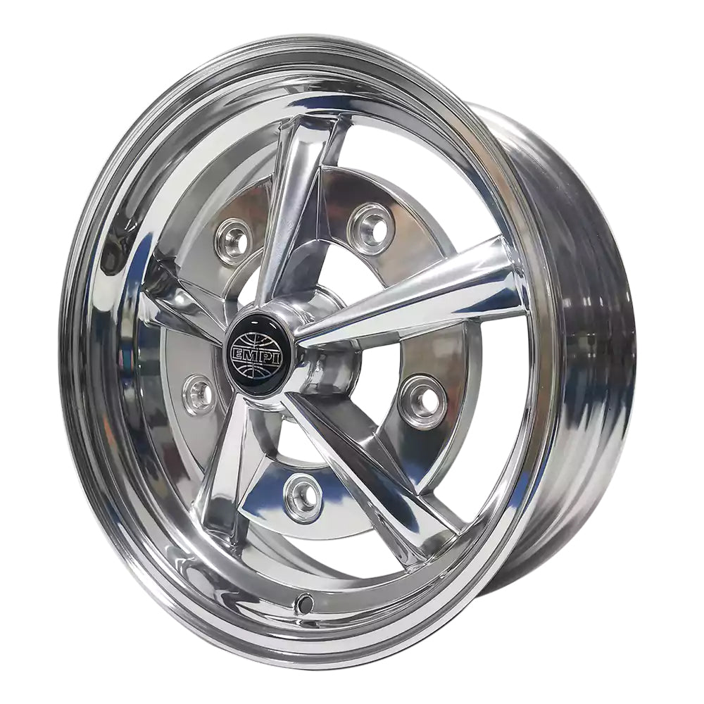 US Muscle VW Empi Raider 5-205 15X5 Polished 3.80" BS