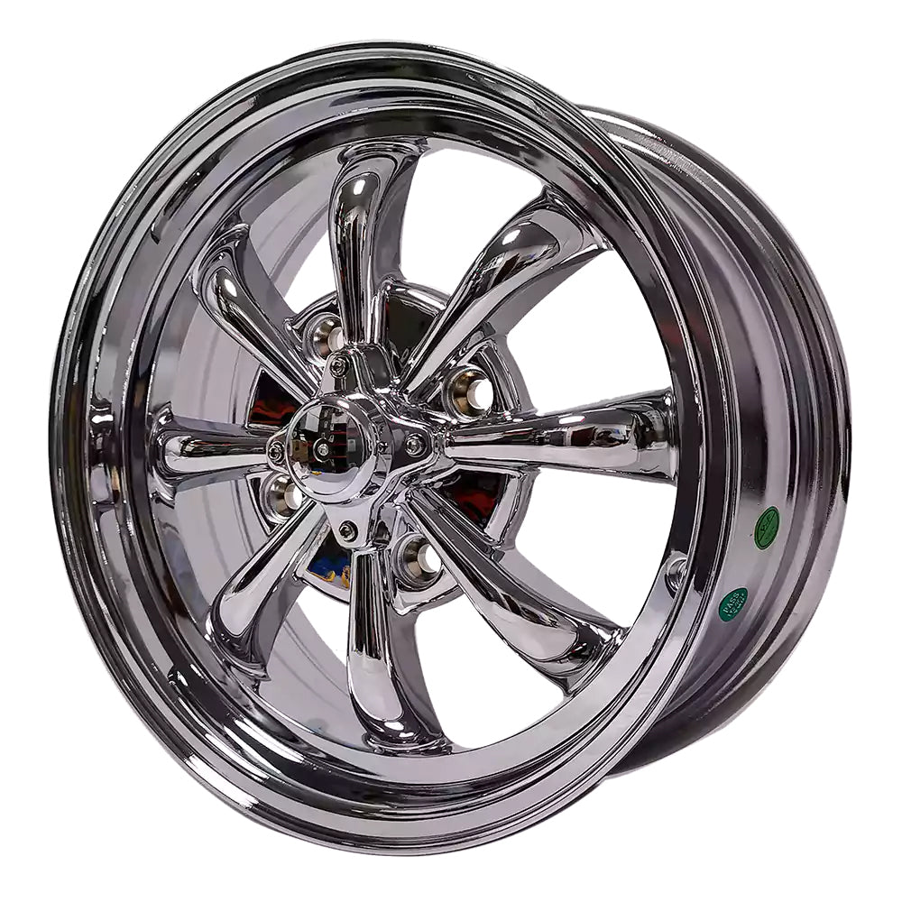 US Muscle VW Empi GT8 4-130 15X5.5 Chromed 4.62" BS