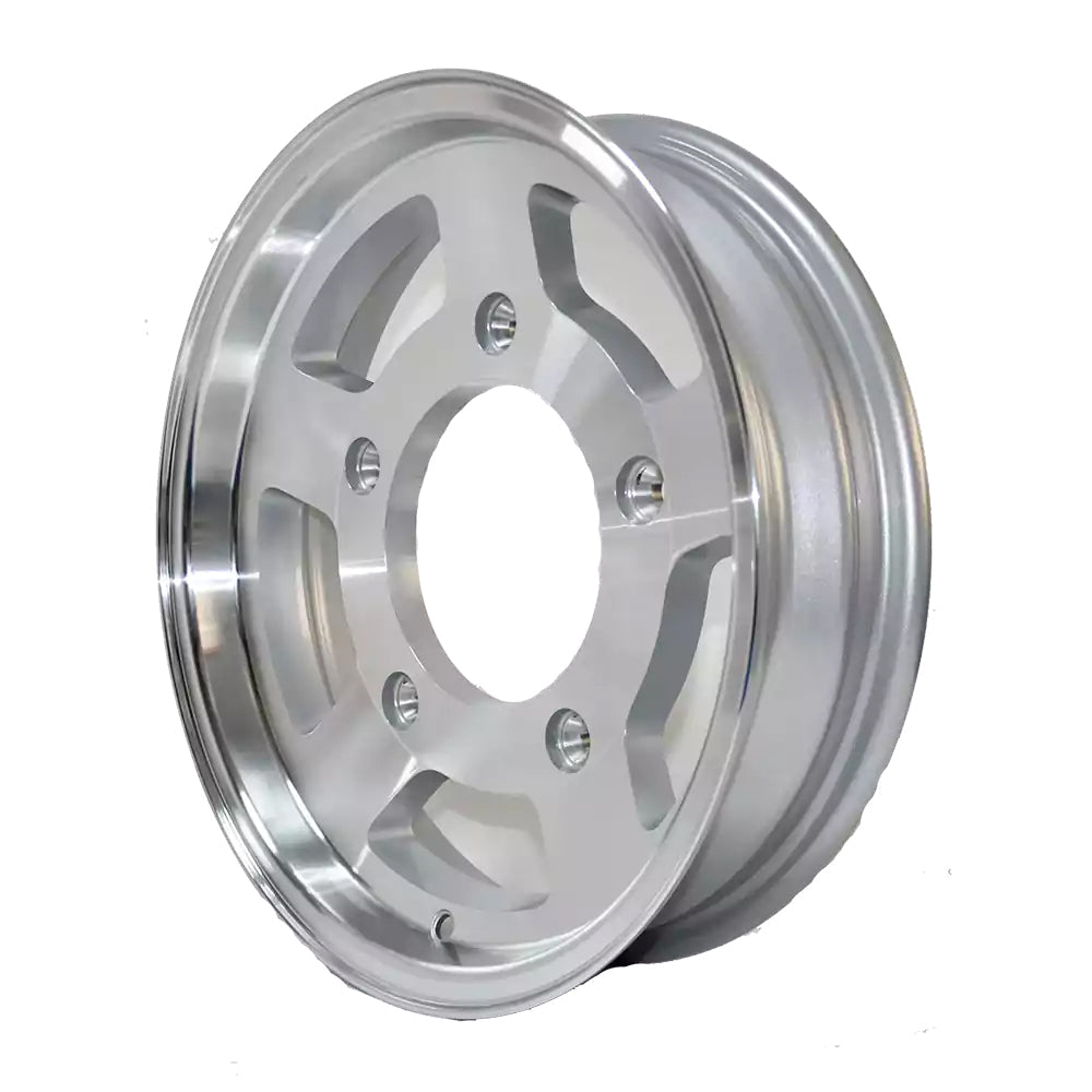US Muscle VW Dress 5-205 15X4 Burnished Machined 4.05" BS