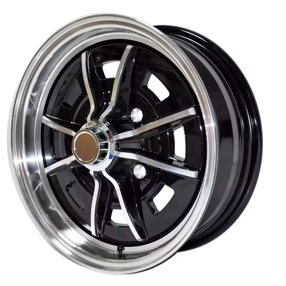 US Muscle VW Sprint Star 5-205 15X5 Polished 3.80" BS