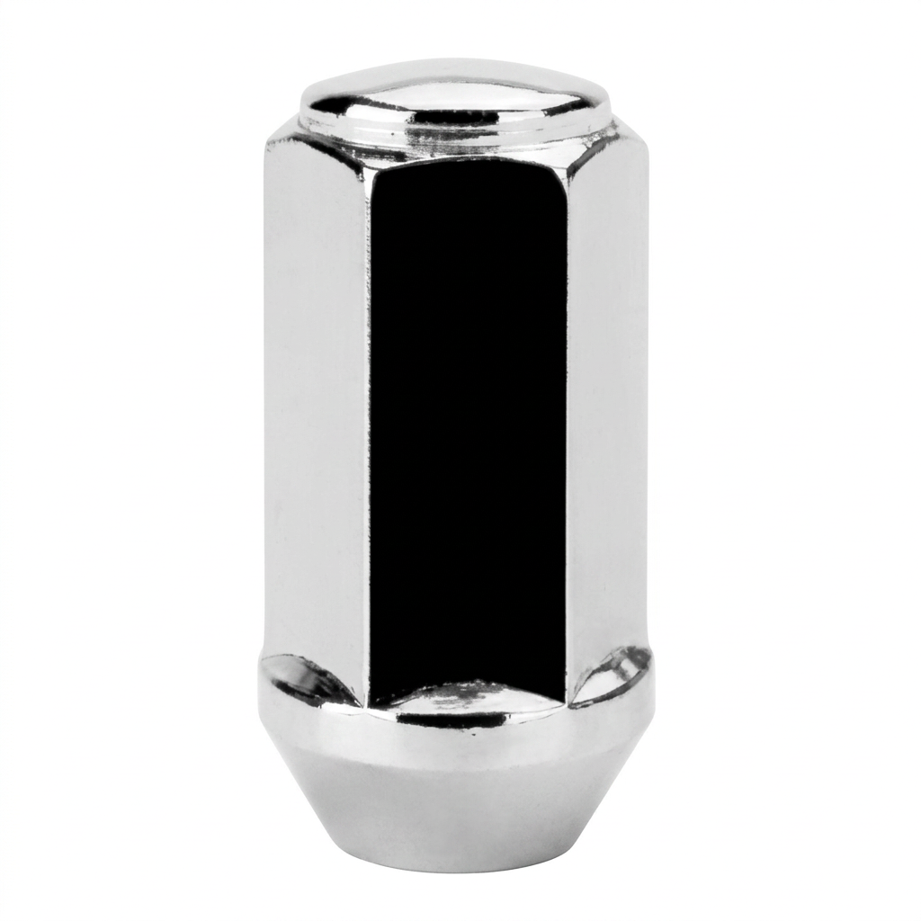 12M1.75 CHROME LONG BULGE NUTS