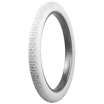 Coker Button Beaded All White Edge tyre - 28x3