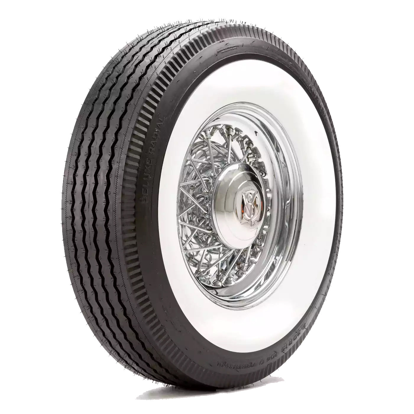 Auburn Deluxe 2 1/4" Whitewall - BR70R15 (185/70R15)