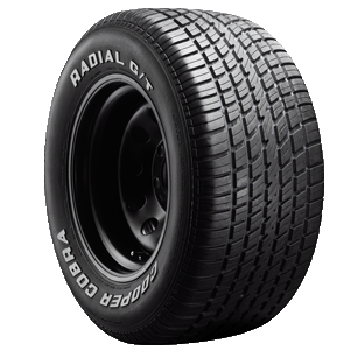 Cooper Cobra Raised White Letters - 295/50R15
