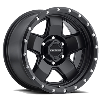 Raceline Combat 937 17X9 Satin Black 5-127 (5-5") -12mm Offset