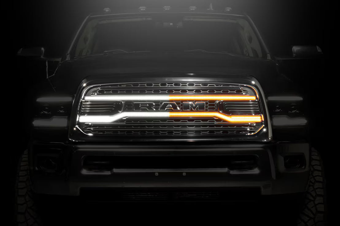 2013 - 2018 Dodge Ram 2500 / 3500 HD TRUCK XBG LED DRL Grille (Chrome)  XBG28