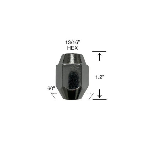 7/16" ACORN WHEEL NUTS 1002