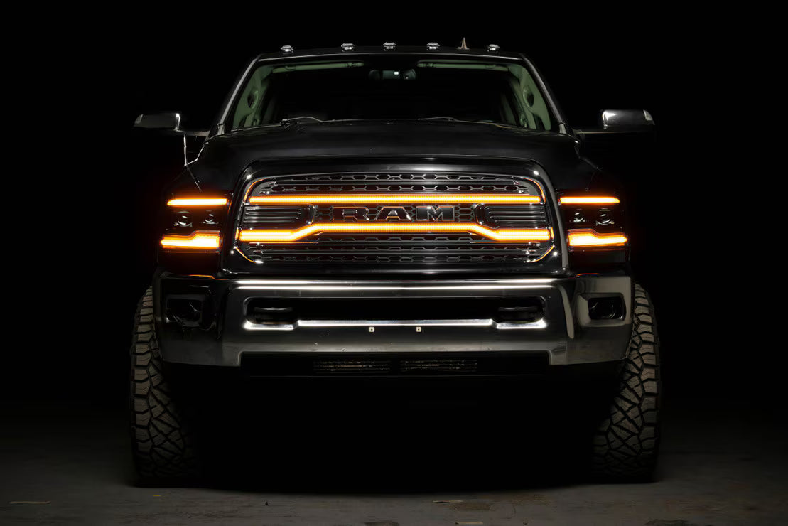 2013 - 2018 Dodge Ram 2500 / 3500 HD TRUCK XBG LED DRL Grille (Chrome)  XBG28